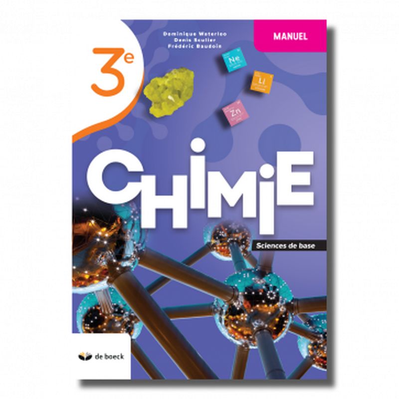 Chimie 3 (sciences de base) - manuel 2021