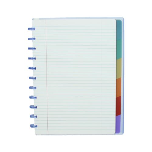 Cahier Atoma A4 : 72 feuillets + 6 intercalaires [ ligné - 1 ligne ]