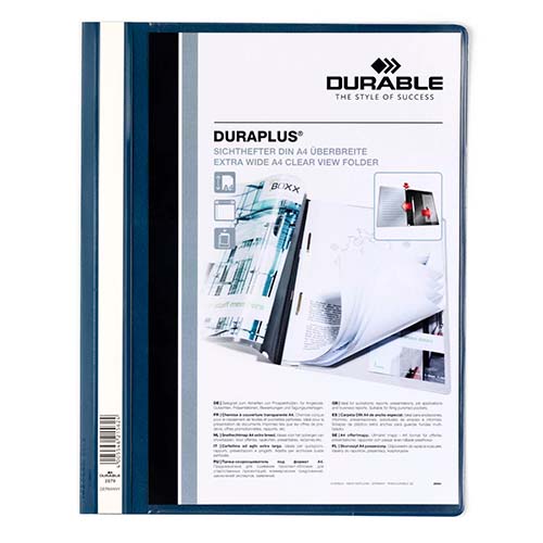 Farde devis personnalisable par 25 bleu