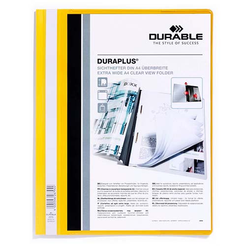 Farde devis personnalisable par 25 jaune