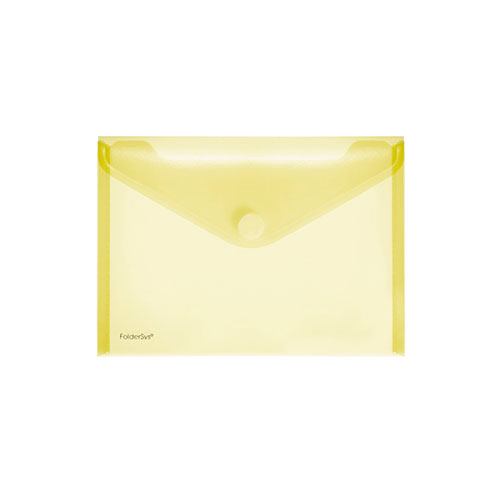 Pochette-enveloppe velcro A5 Foldersys Jaune 10 pièces