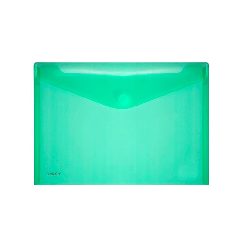 Pochette-enveloppe velcro A5 Foldersys Vert 10/ pièces
