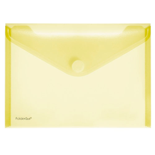 Pochette-enveloppe velcro A4 Foldersys Jaune 10 pièces