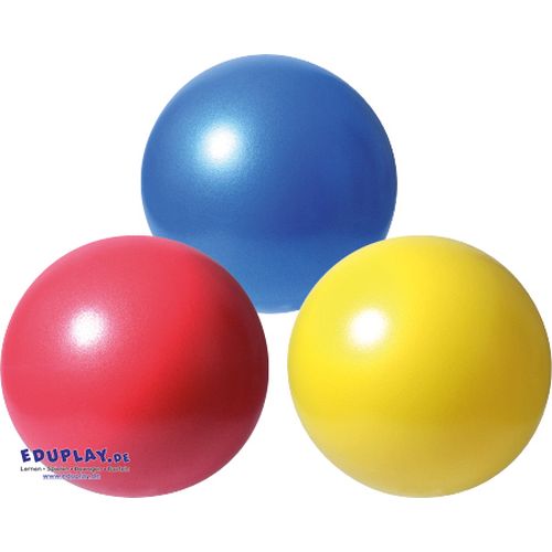 Lot de 3 balles rouge,bleu,jaune 23 cm