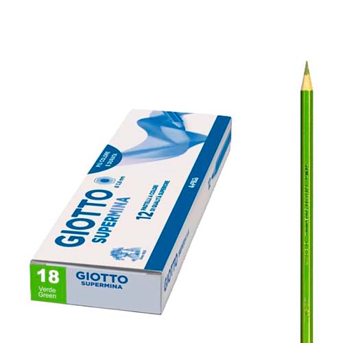 Crayon Stilnovo : Boite de 12 [Vert]