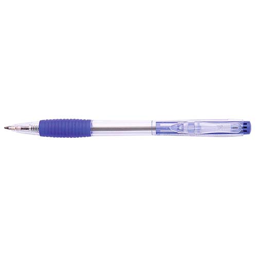 Stylo bille rétractable bleu