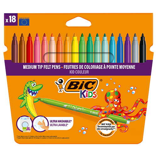 KID MARKER BIC 2 mm 18+6 gratuits couleurs assorties