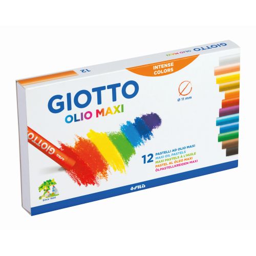 Pastel à l'huile Giotto : Boite de 12 [Couleurs ass.]