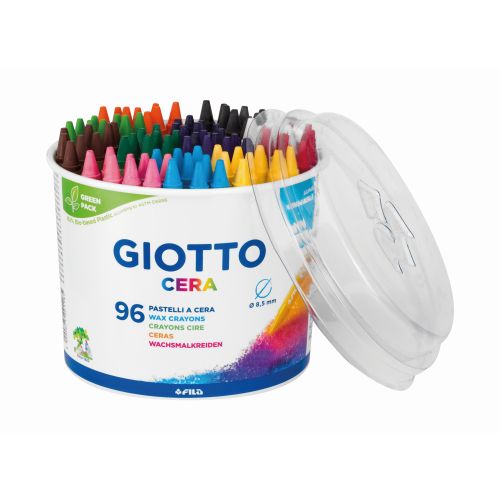 Crayon à la cire Giotto : Pot de 96 [Couleurs ass.]