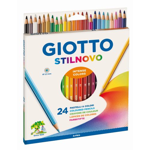 Crayon Stilnovo : Boite de 24 [Couleurs ass.]