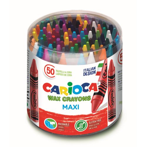 Crayon à la cire Wax Maxi : pot de 50 [Couleurs ass.]