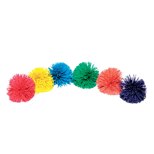 6 balles pompon Ø 10 cm