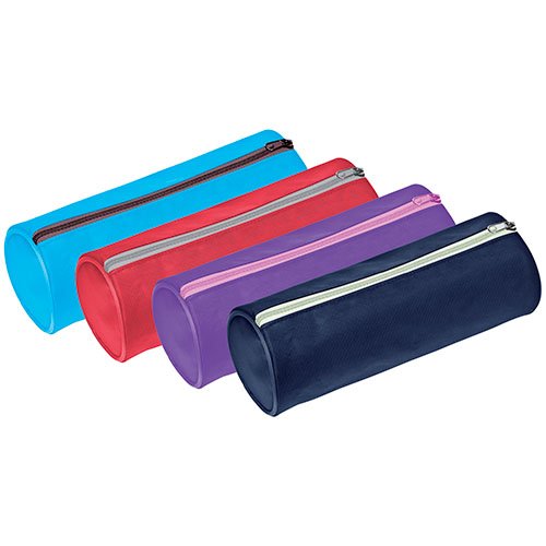 Trousse ronde 22 x 7 cm tissu Oxford
