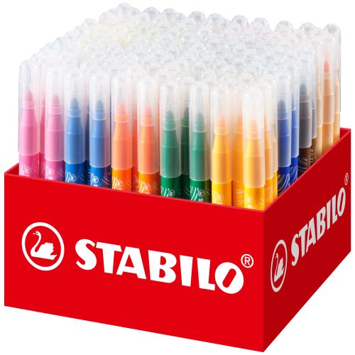 Stabilo power max schoolpack en carton de 140 pièces