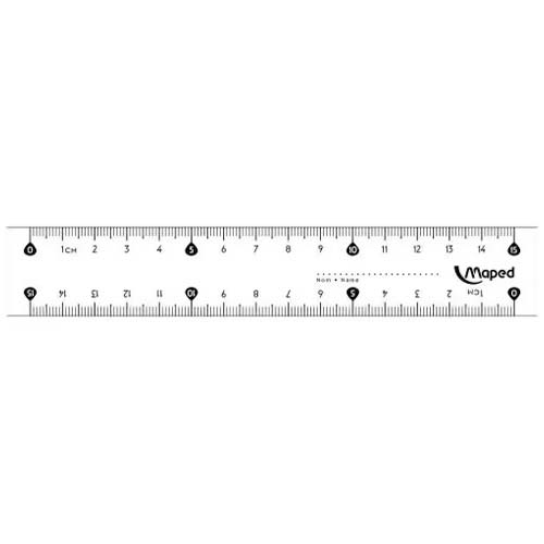 Latte plastique Maped 15 cm par 1