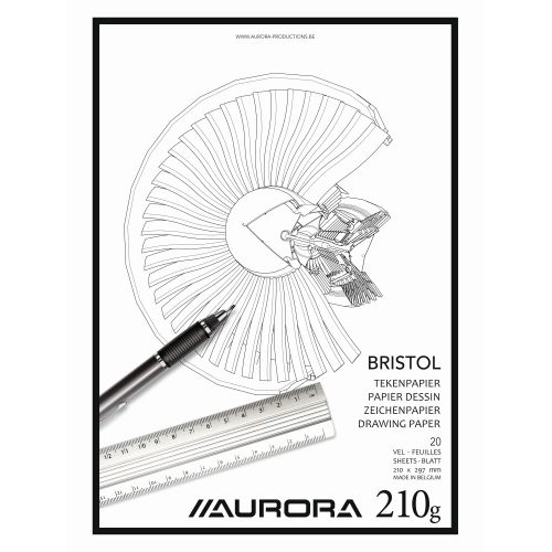 Bloc bristol blanc 210g : 20 feuillets [210 x 297 mm]