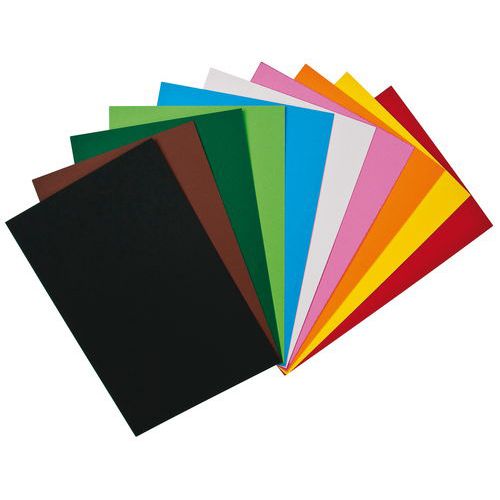 Papier bristol 210 g : 50 x 70 cm [Assortiment de 25]