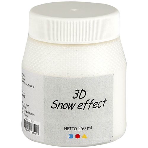 Peinture pour verre : 3D effet neige - 250 ml
