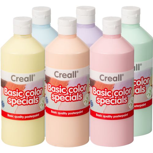 Gouache pastel 6 couleurs assorties 500 ml