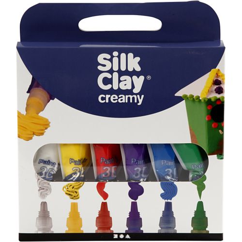 Silk Clay Creamy lot de 6 x 35 ml couleurs assorties