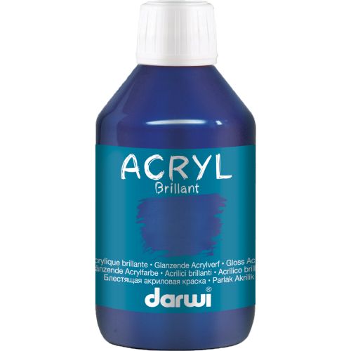 Acrylique brillant 250 ml bleu foncé