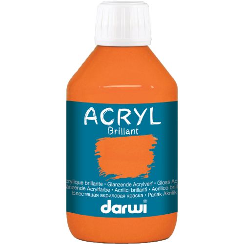 Acrylique brillant 250 ml orange