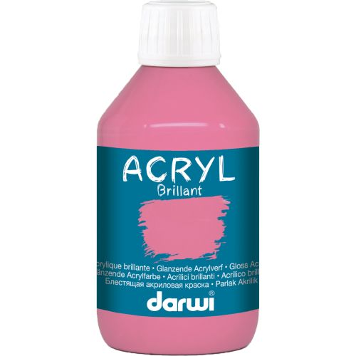 Acrylique brillant 250 ml rose