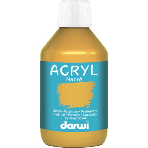 Peinture acrylique nacré 250ml jaune