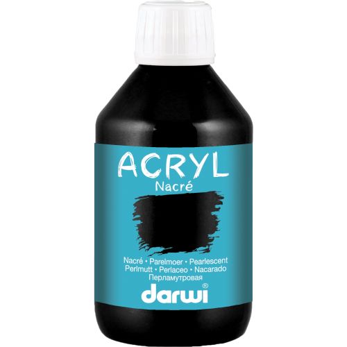 Peinture acrylique nacré 250ml noir