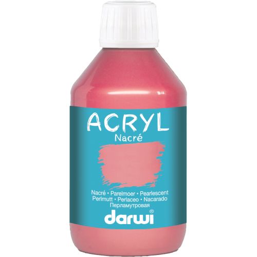 Peinture acrylique nacré 250ml rouge