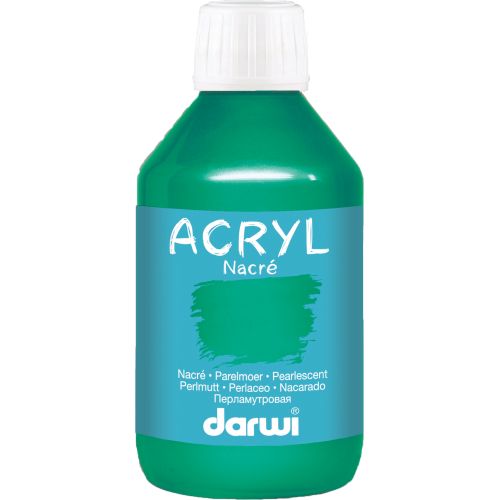 Peinture acrylique nacré 250ml vert foncé