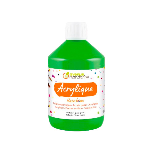 Peinture acrylique mat 500 ml vert clair