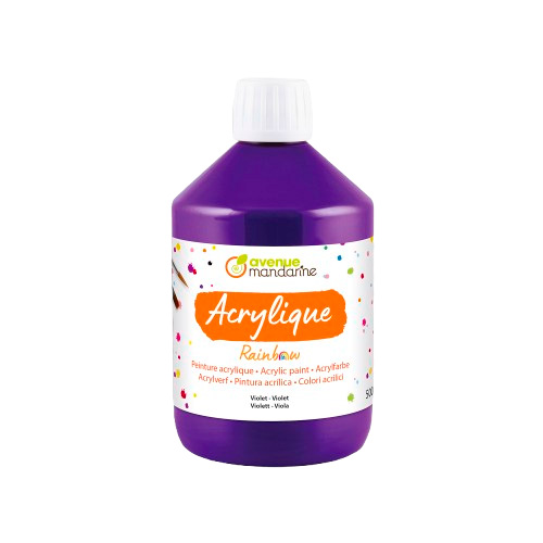 Peinture acrylique mat 500 ml violet