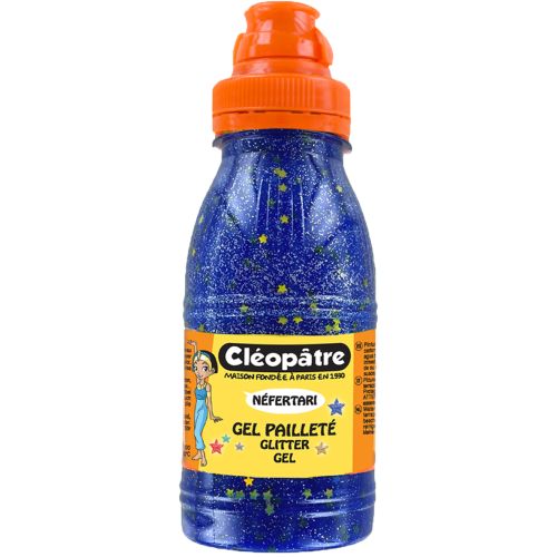 Peinture gel pailletée : 250 ml [Bleu nuitt]