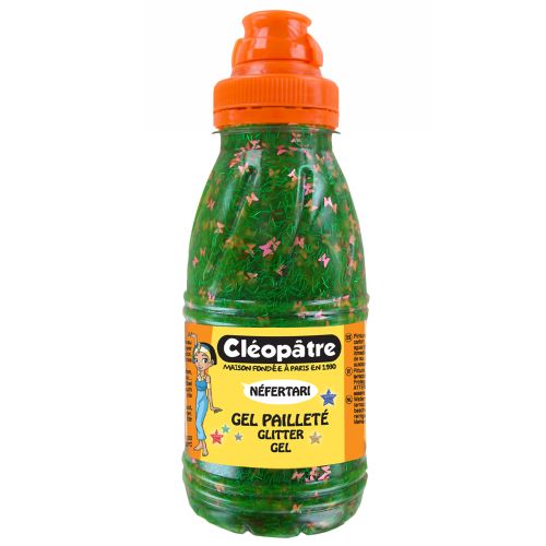 Peinture gel pailletée : 250 ml [prairie]