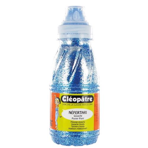 Peinture pailletée : 250 ml [Bleu]