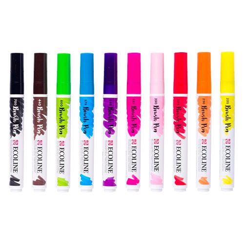 Brush Pen Talens set Brillant 10 couleurs