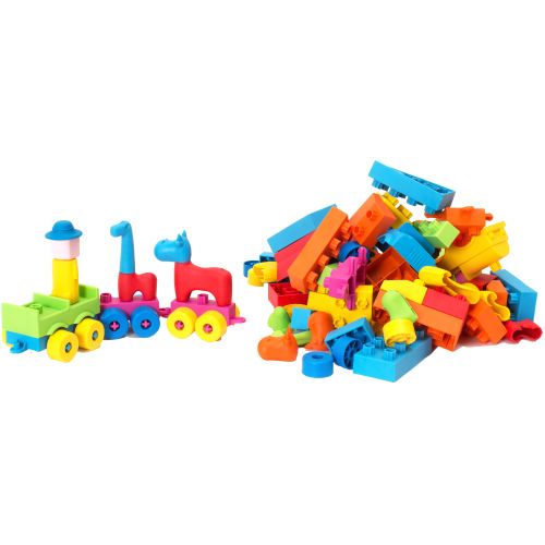 Set 106 pièces soft cubes assortis