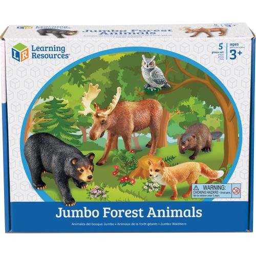 Jumbo les animaux de la foret set de 5 pièces hauteur 19 cm