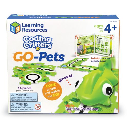 Coding critters go pets dart le caméléon