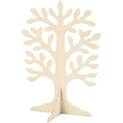 Arbre à bijoux bois 30x21,5 cm avc socle