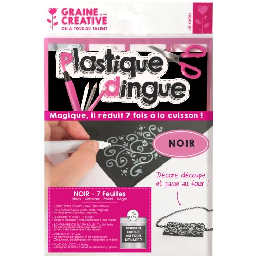 Magic plastique 7 feuilles noires