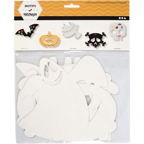 Carton à décorer découpage halloween 5 motifs 16 pièces