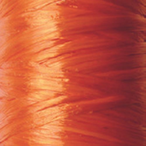 Raphia orange synthétique 40 g 70 mètres