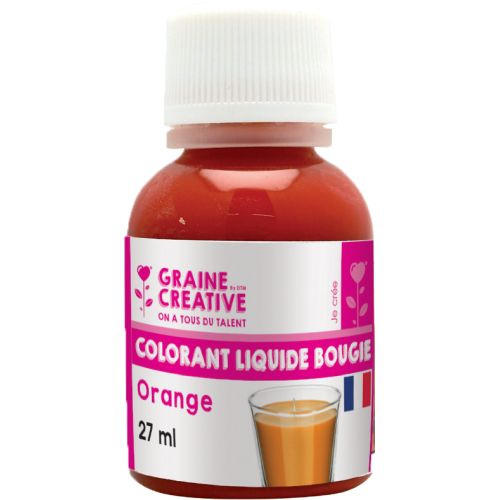 Colorant gel bougies orange