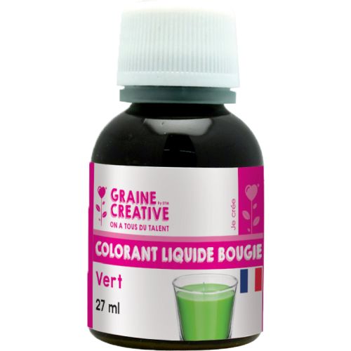 Colorant gel bougies vert