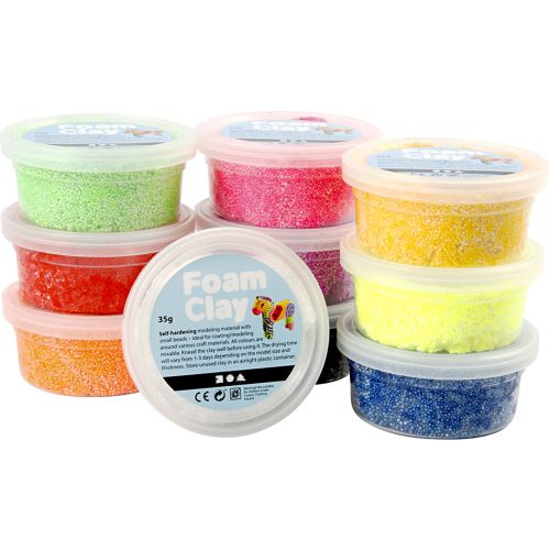 Foam clay10 pots de 35 g couleurs basiques