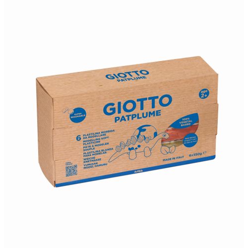 Plasticine Giotto Patplume lot de 6 blocs de 350 g skin tones