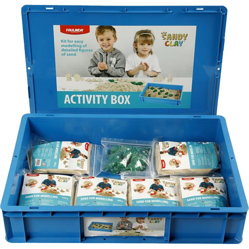 Sandy Clay : activity box +10 moules +6kg sable