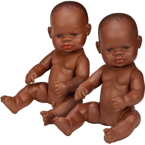 Poupées bébé africain garçon 32 cm